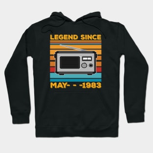 Legend Since 1983 Birthday 40th May Hoodie